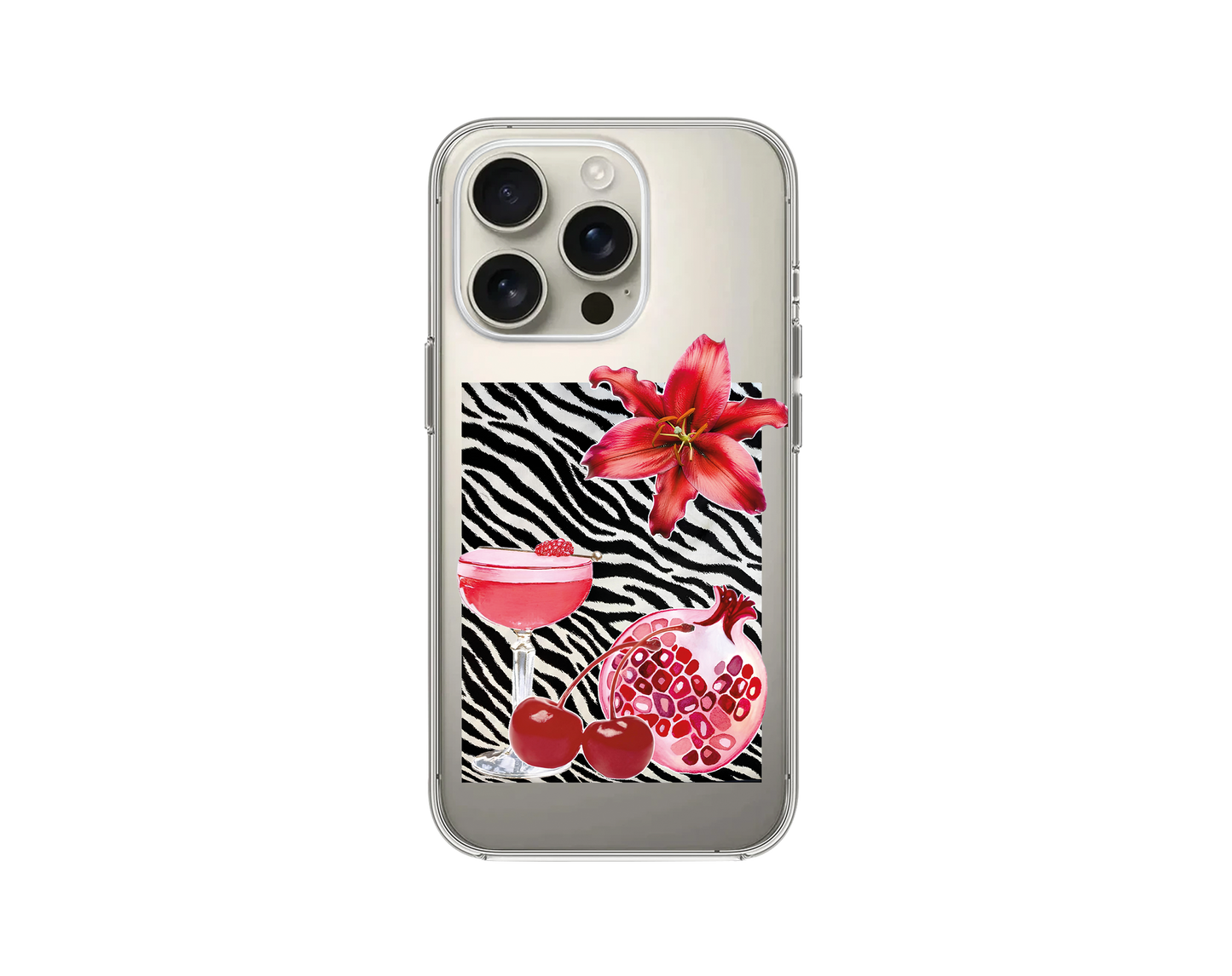 Zebra Aesthetic Şeffaf Telefon Kılıfı