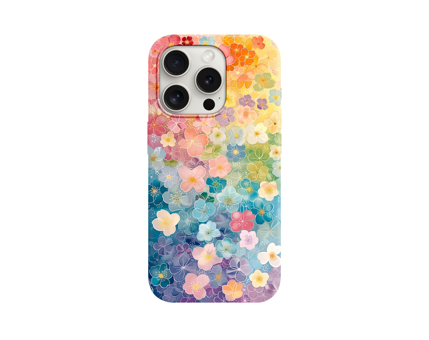Pastel Çiçek Rüyası Telefon Kılıfı