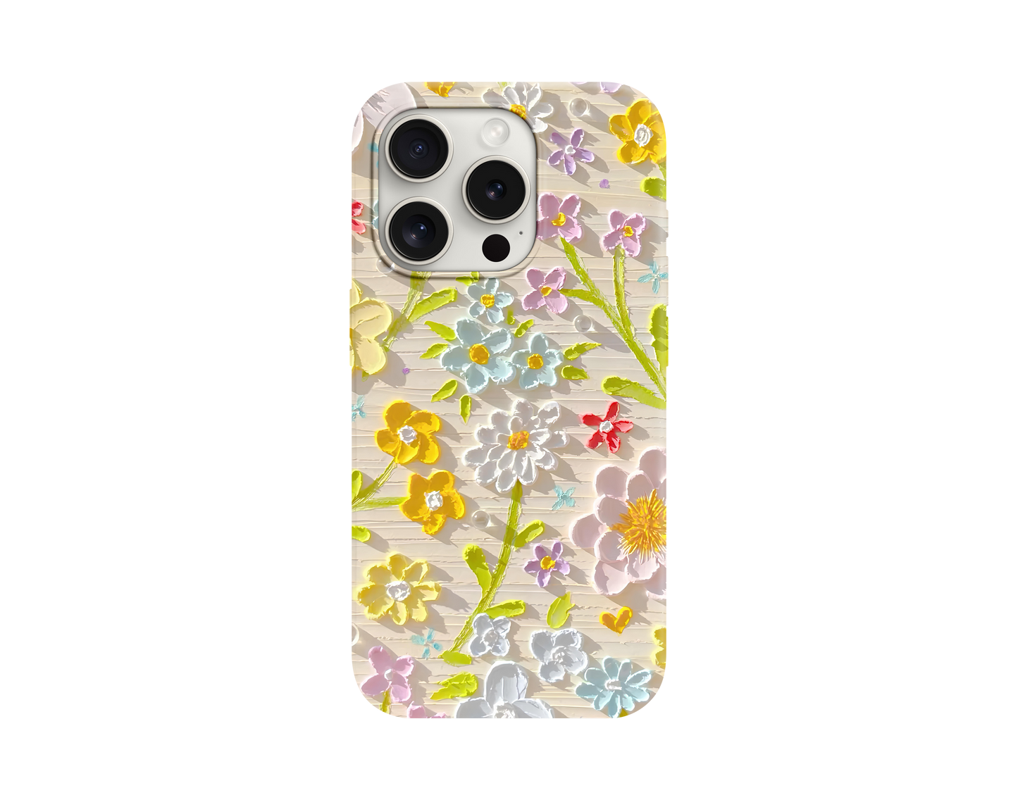 Pastel Fresh Çiçek Tasarımlı Telefon Kılıfı