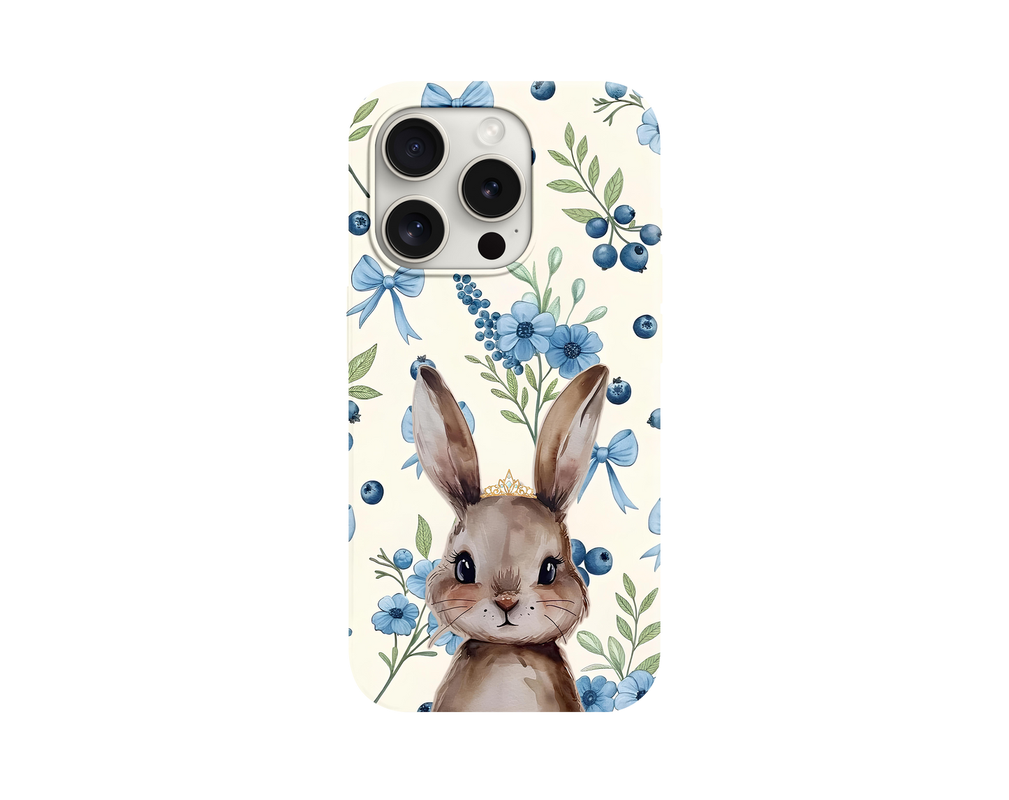Cute Bunny&Blue Telefon Kılıfı