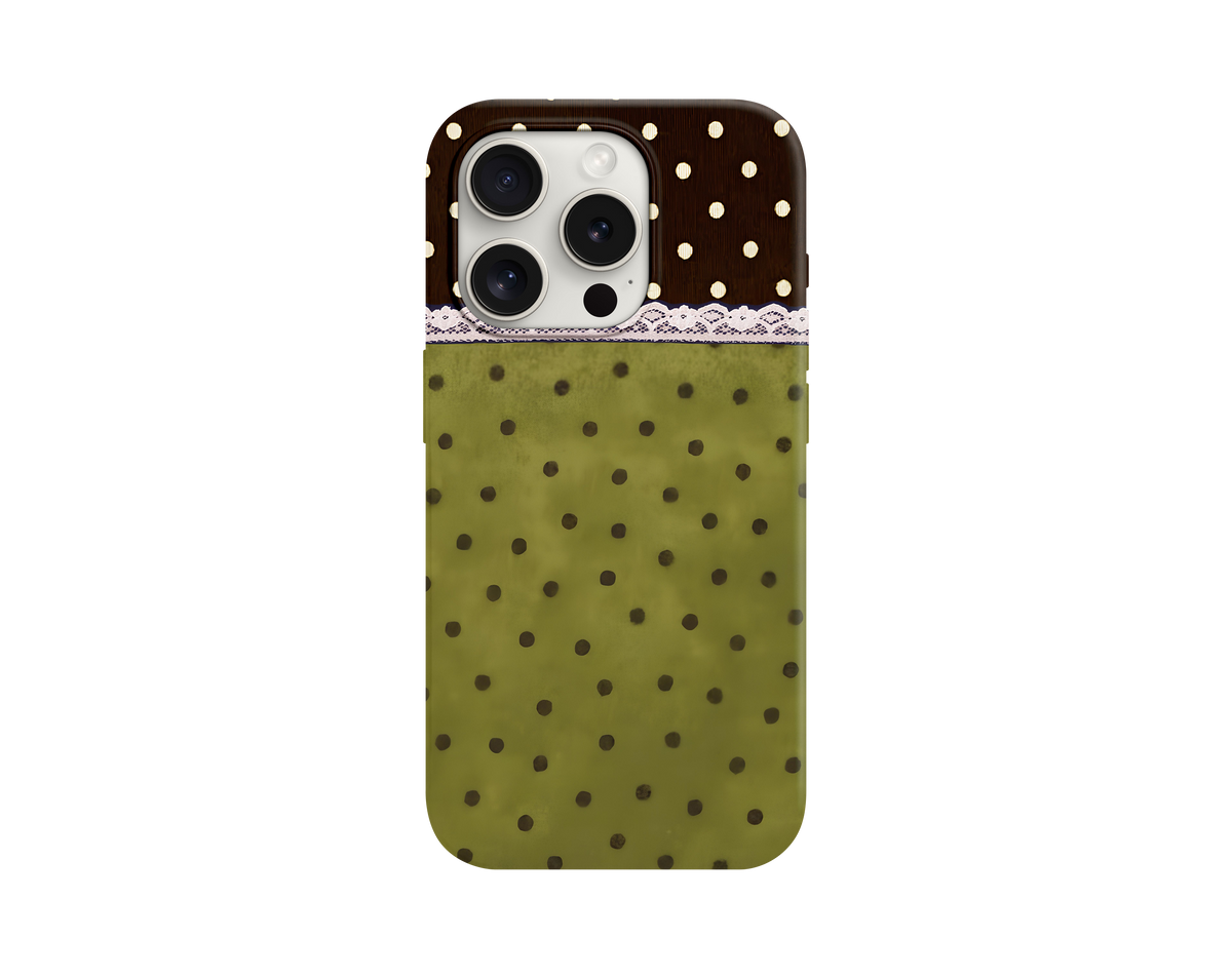 Green Puantiye Temalı Telefon Kılıfı
