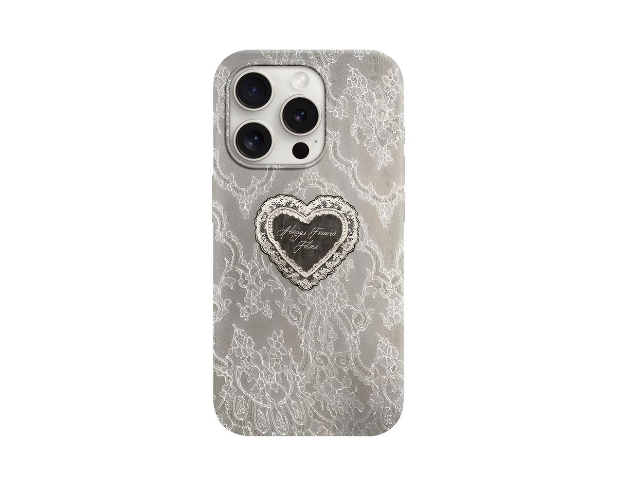 White Dantel Love Telefon Kılıfı