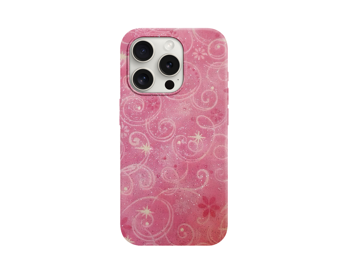 Shine Pink Girl Telefon Kılıfı