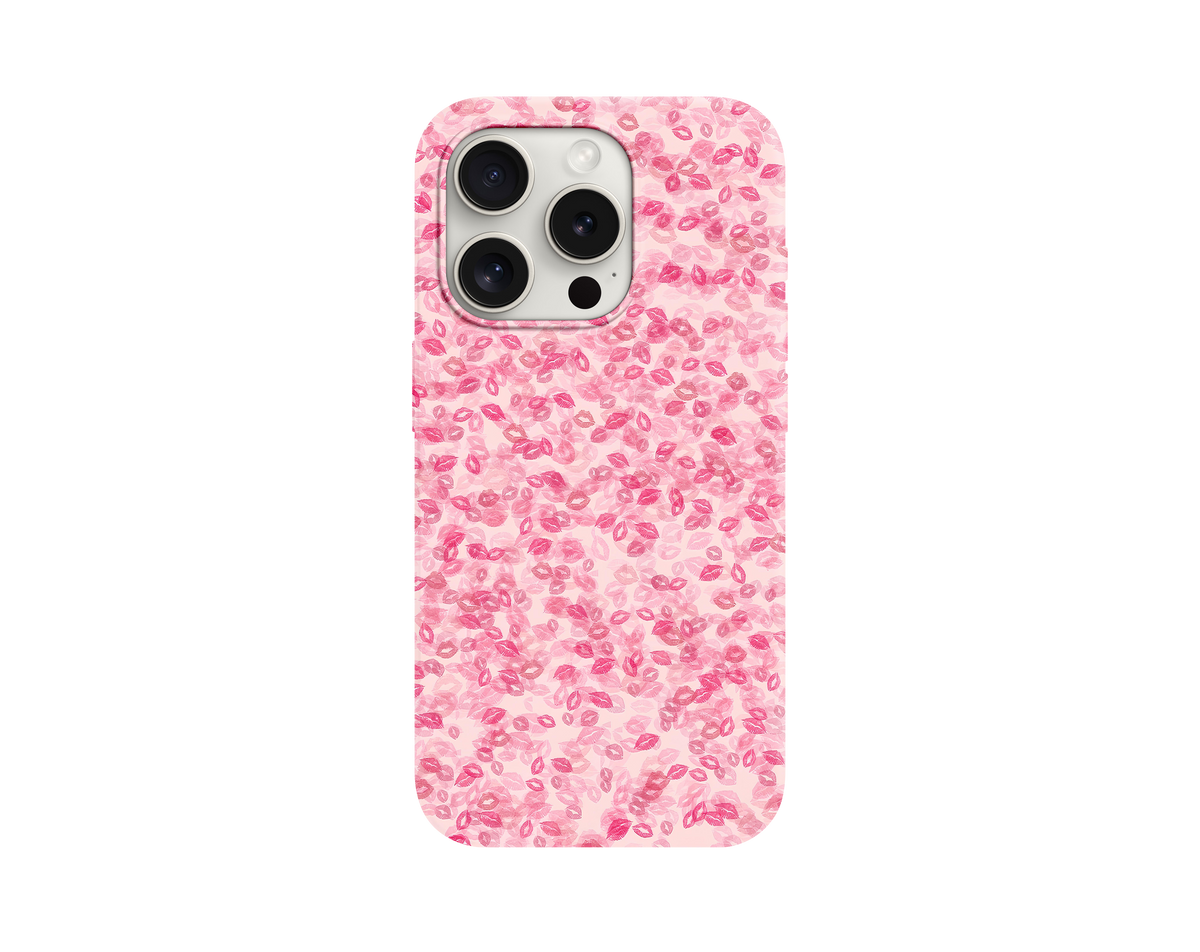 Pink Kiss Temalı Telefon Kılıfı