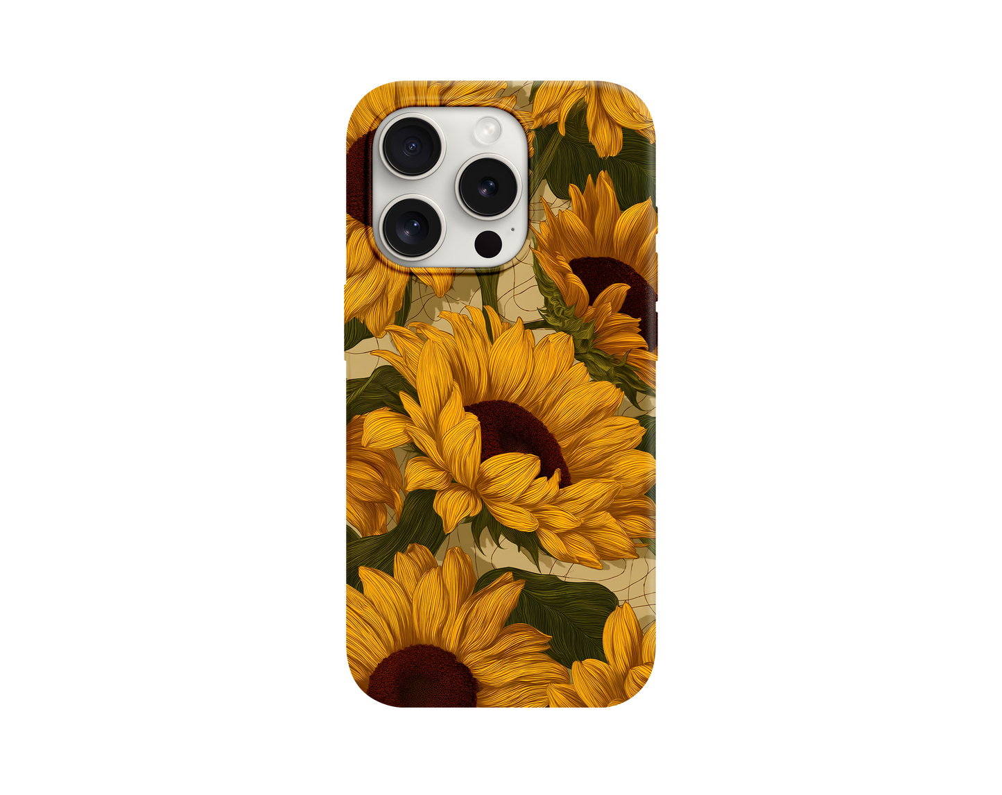 Ayçiçeği Temalı Telefon Kılıfı