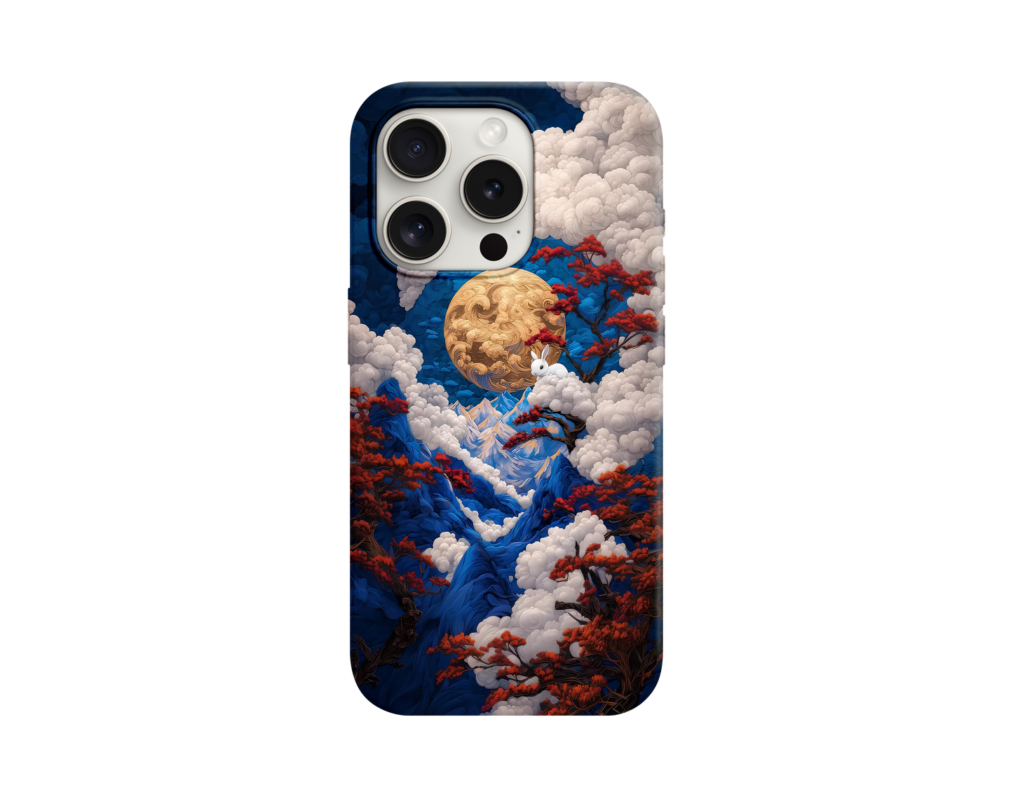 Altın Ay Sanatı Temalı Telefon Kılıfı