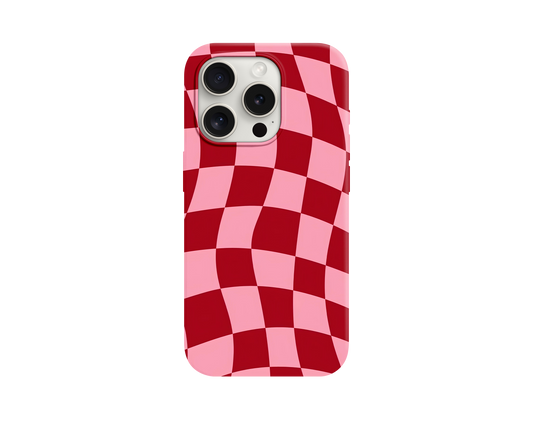 Pink-Red Wavy Tasarımlı Telefon Kılıfı