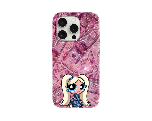 Pink Money Girl Tasarımlı Telefon Kılıfı