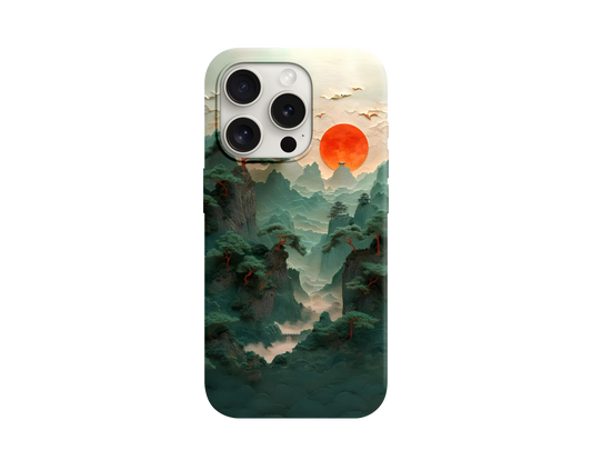 Sanatsal Doğa Tasarımlı Telefon Kılıfı