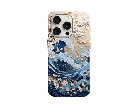 Blue Wave Tasarımlı Telefon Kılıfı
