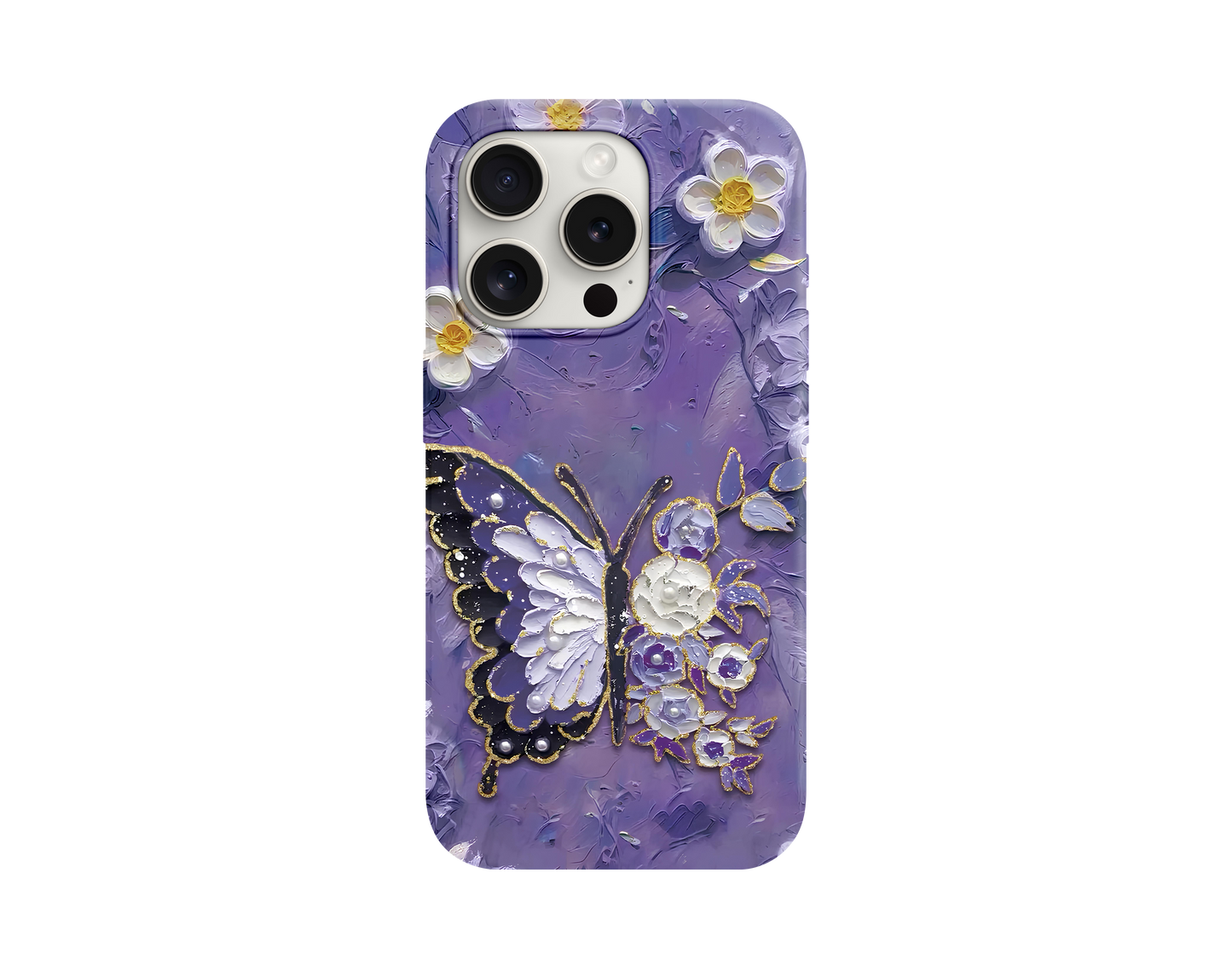 Purple Butterfly Telefon Kılıfı