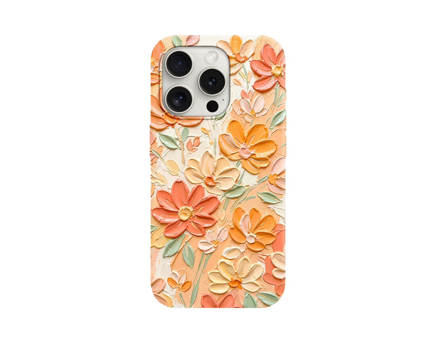 Orange Flowers Telefon Kılıfı