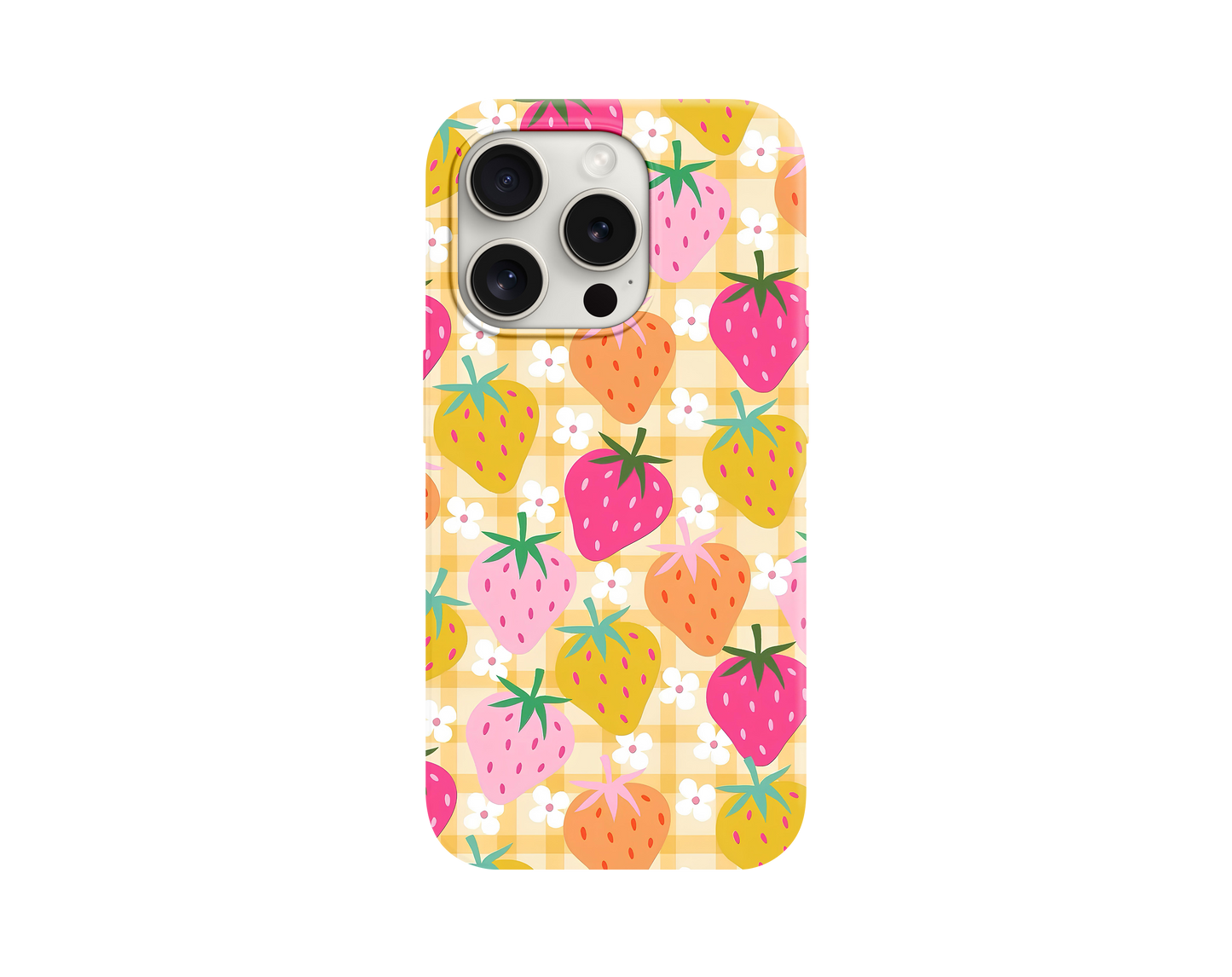Pastel Strawberries Telefon Kılıfı