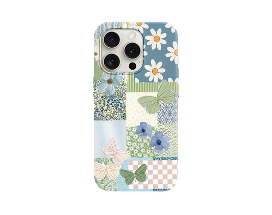 Kelebek&Papatya Kolaj Telefon Kılıfı