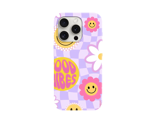 Purple Good Vibes Temalı Telefon Kılıfı