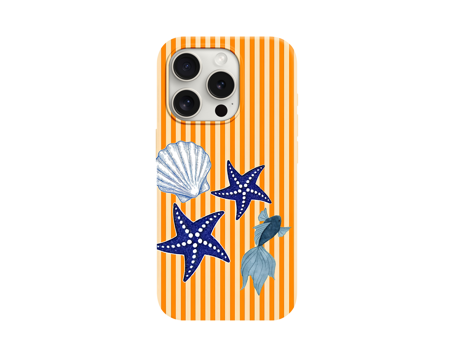 Orange&Blue Summer Trip Telefon Kılıfı
