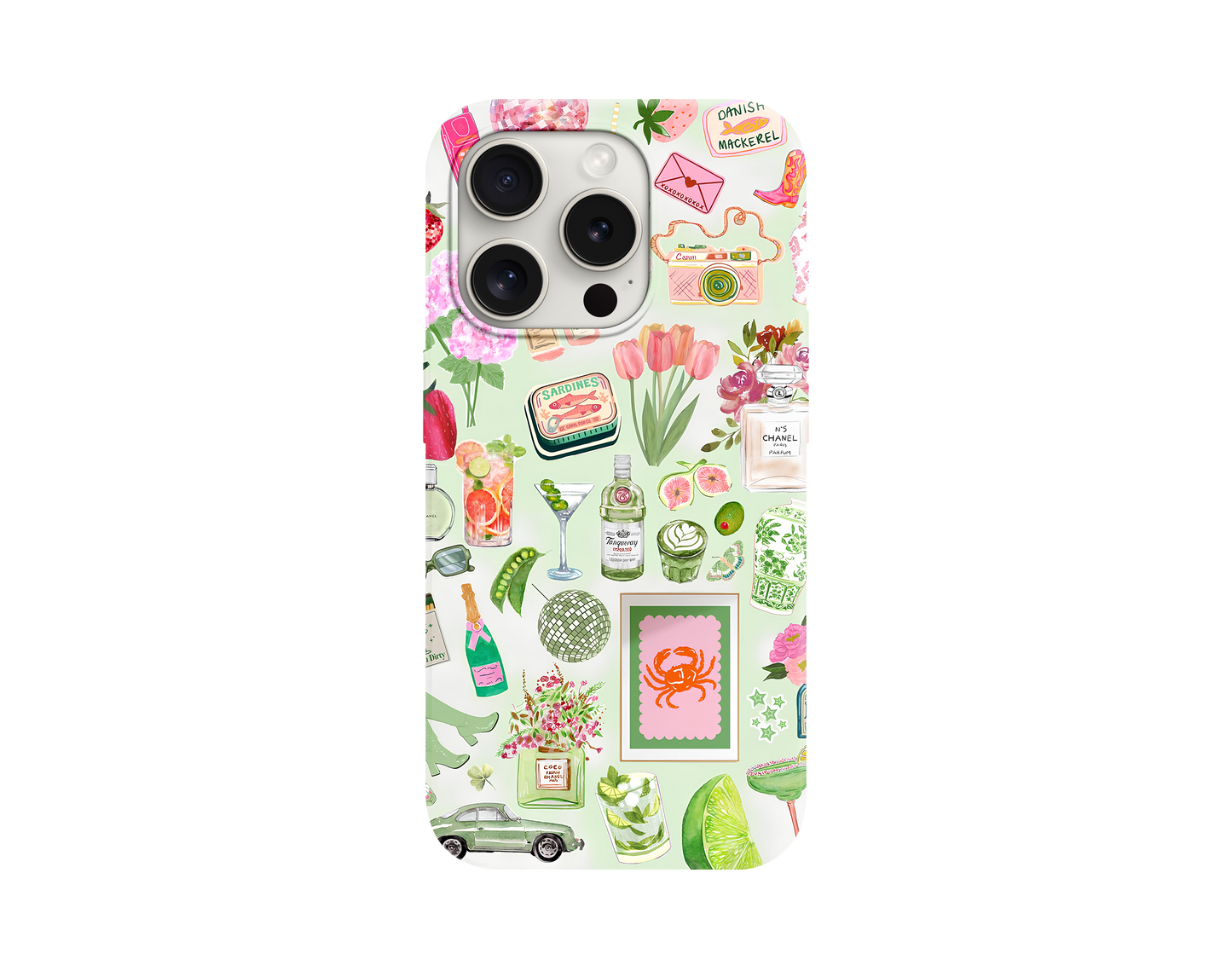 Green Sticker Temalı Telefon Kılıfı
