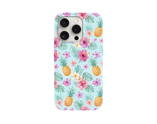 Pineapple&Flower Tasarımlı Telefon Kılıfı