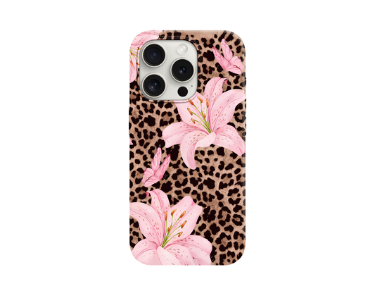 Flower&Leopar Tasarımlı Telefon Kılıfı