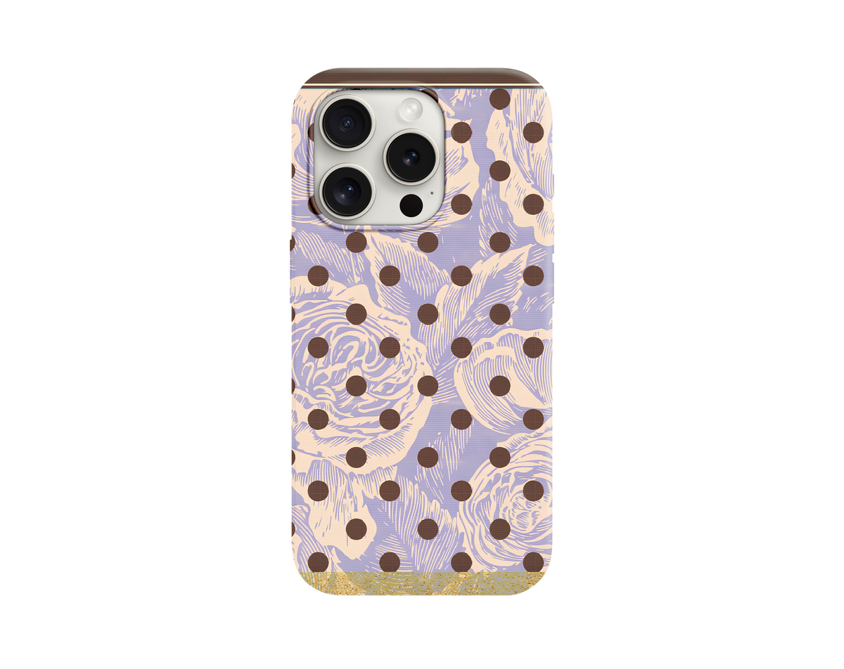 Mor Puantiye Temalı Telefon Kılıfı
