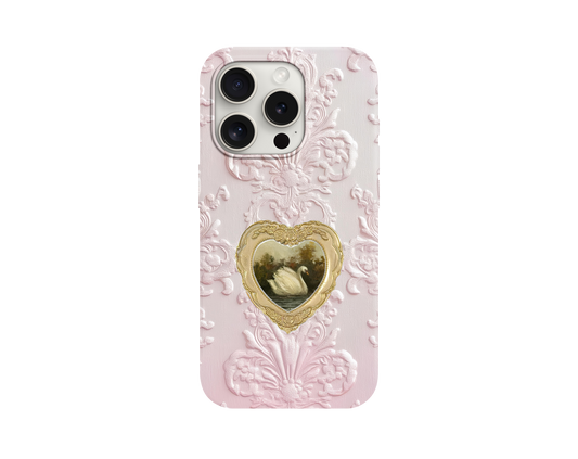 Pink&White Love Telefon Kılıfı