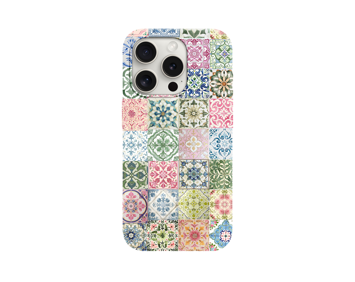 Pastel Desenli Telefon Kılıfı
