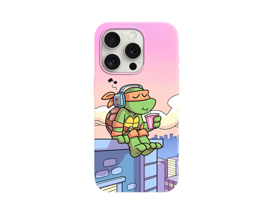 Keyifli Ninja Kaplumbağa Temalı Telefon Kılıfı