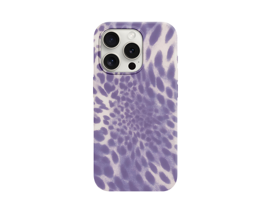 Lila Leopar Desenli Telefon Kılıfı