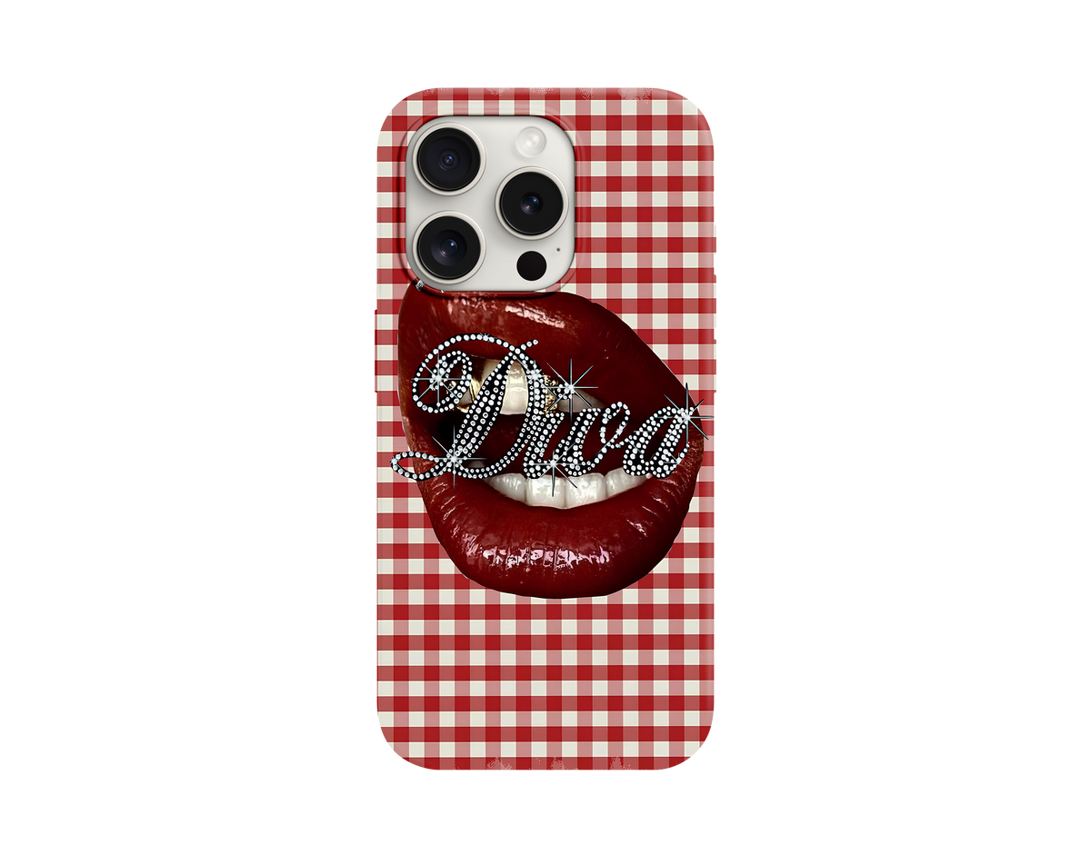 Red Diva Lip Telefon Kılıfı