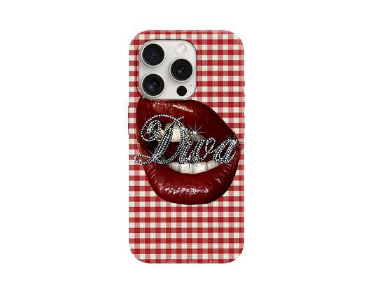 Red Diva Lip Telefon Kılıfı