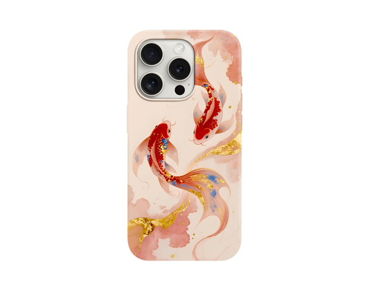 Orange Koi Balığı Telefon Kılıfı