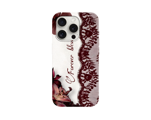 Cherry Red Dantel Telefon Kılıfı