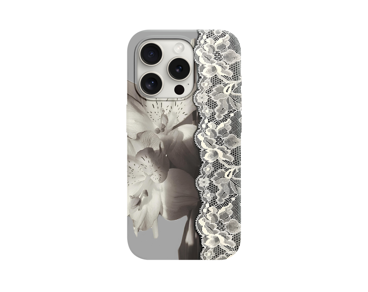 White&Grey Sanatı Telefon Kılıfı