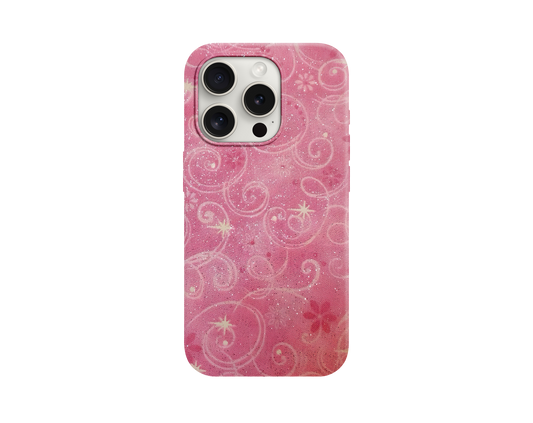 Shine Pink Girl Telefon Kılıfı