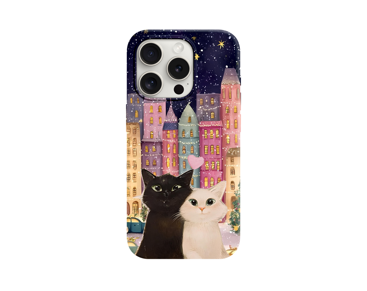 Cats City Night Telefon Kılıfı