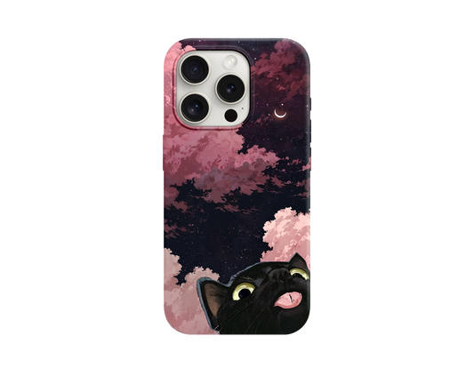 Black&Pink Cat Telefon Kılıfı