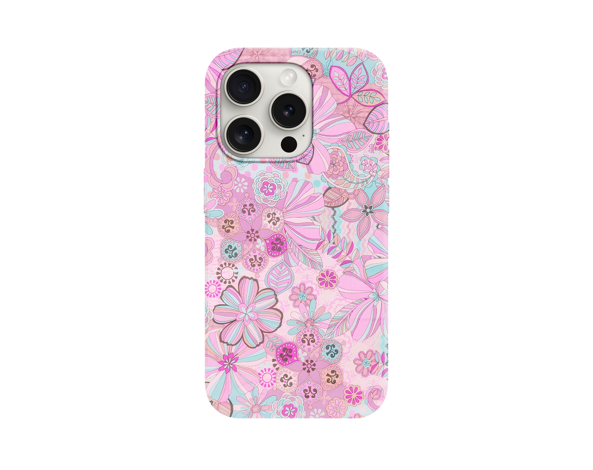 Pink Flower Dump Tasarımlı Telefon Kılıfı