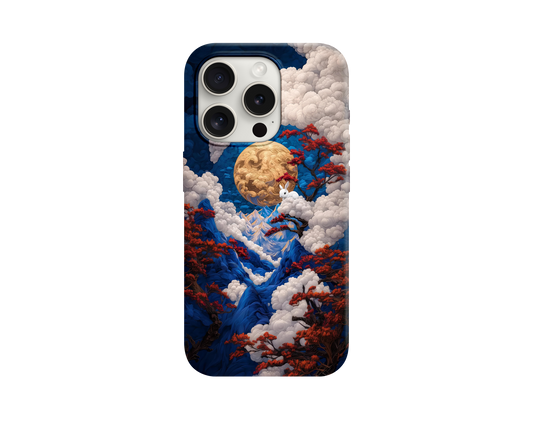 Altın Ay Sanatı Temalı Telefon Kılıfı