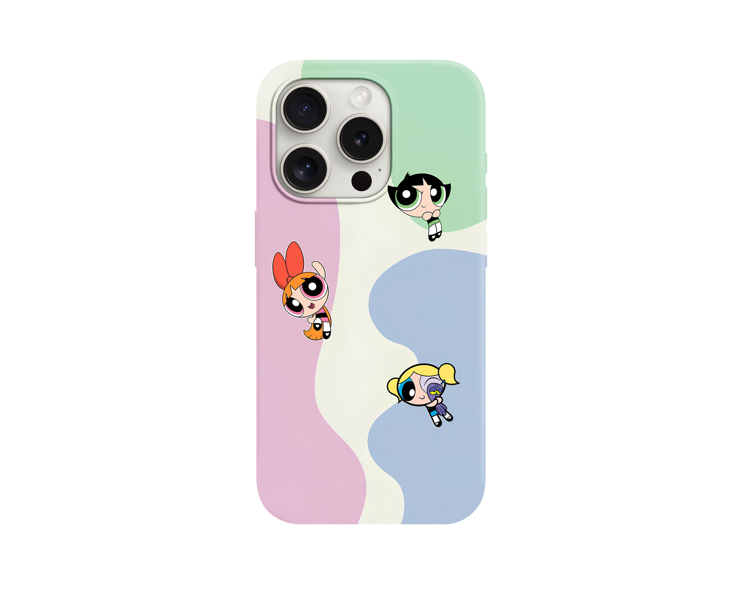 Powerpuff Girls Animasyonlu Telefon Kılıfı