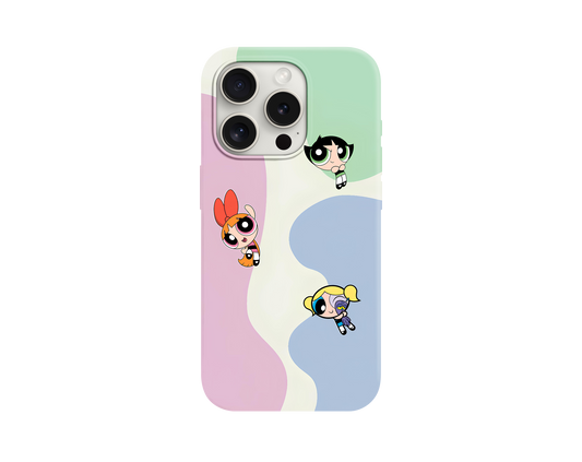 Powerpuff Girls Animasyonlu Telefon Kılıfı